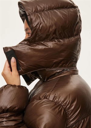 Active hood jakke Dark Oak Oval Square 